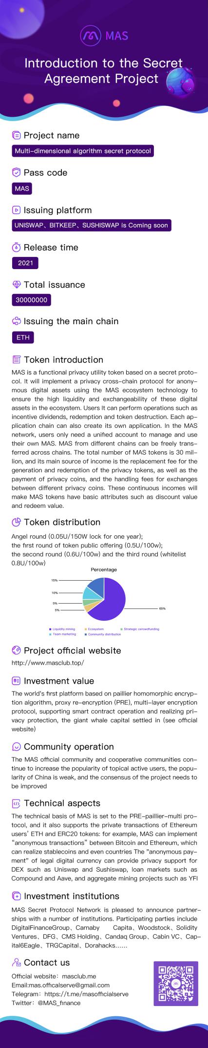 The meaning of MAS——Privacy-the most important unicorn in the DEFI world!